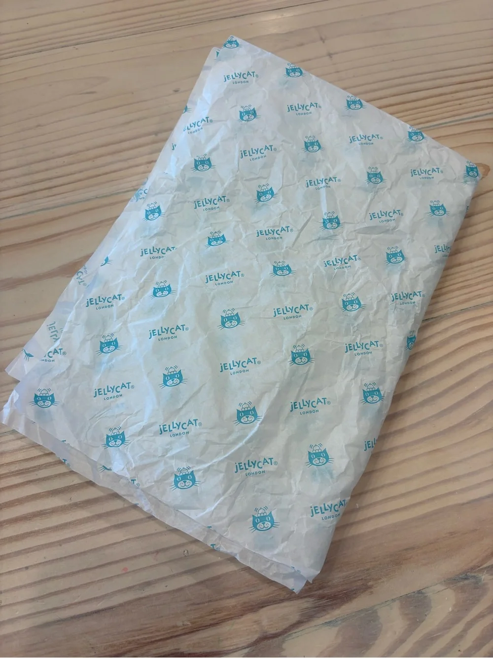 JellyCat London Logo Tissue Paper Gift Wrap 2 Pieces Sheets